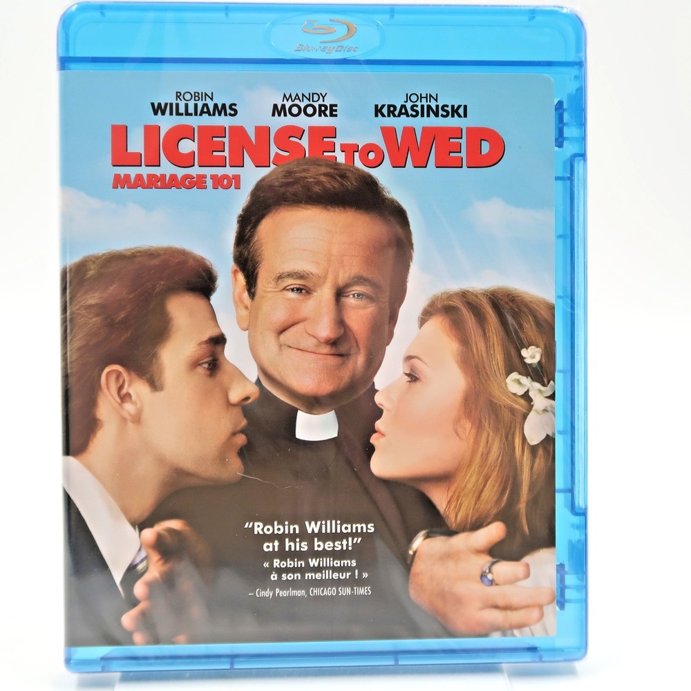 License to Wed Blu-ray 2007 Robin Williams Mandy Moore John Krasinski PG Movie